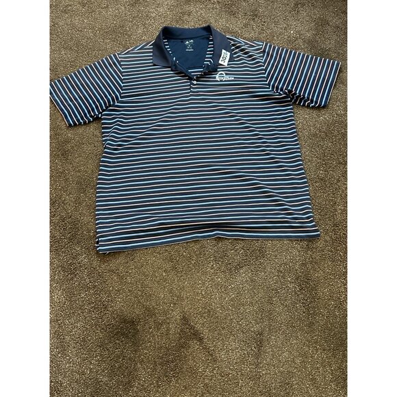 Adidas Men's Polo Golf Pull On Stripe Shirt Size XL - Picture 11 of 11